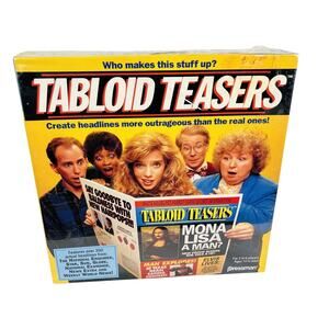 1991 Tabloid Teasers Board‎ Game NEW SEALED Pressman #3655 Outrageous Headlines